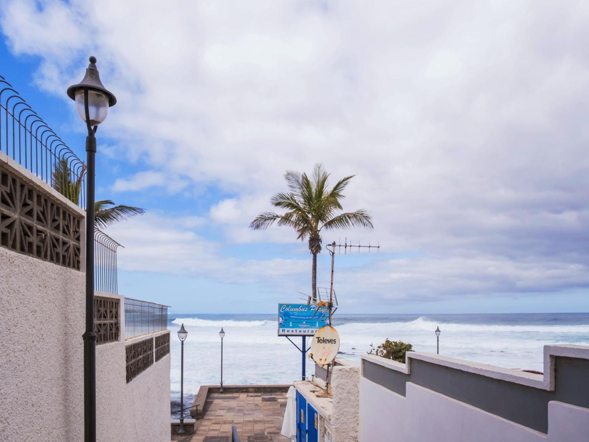 Live Punta Columbus Pool & Beach Front Punta Del Hidalgo Exterior foto